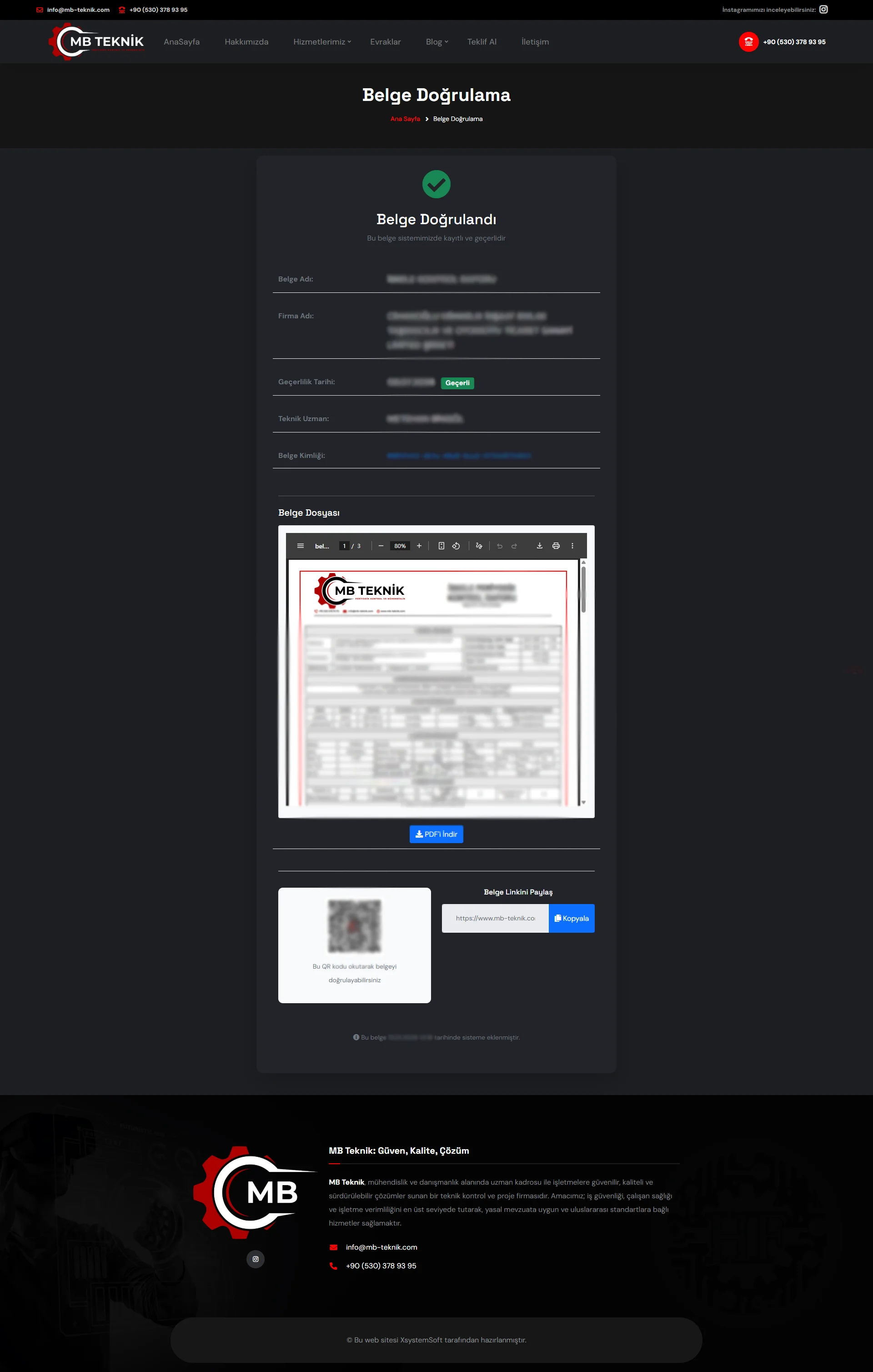 MB-Teknik Periyodik Kontrol ve Mühendislik 