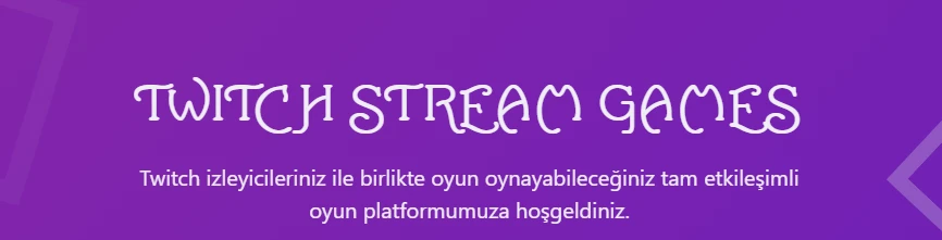 Twitch İzleyici Etkileşimli Oyun Sistemi
